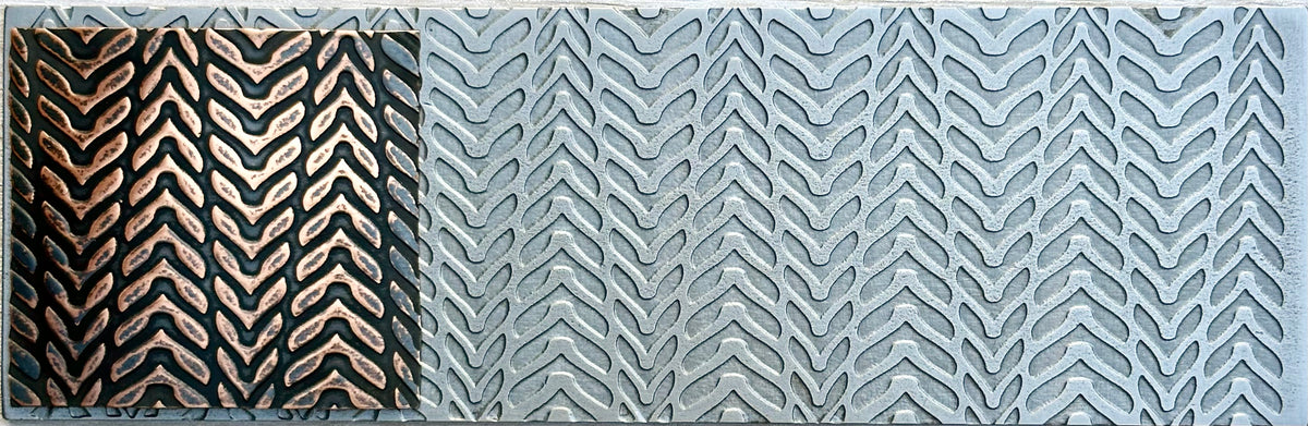 Chevrons 2, Rolling Mill Texture Pattern Plate, #SP007