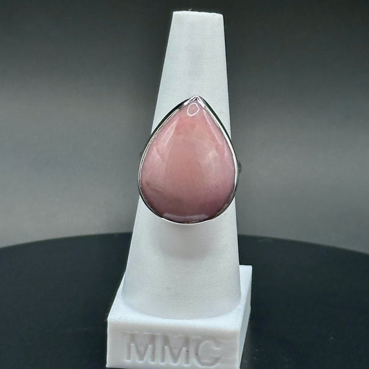 Peruvian Pink Opal Sterling Silver Ring - Paisley