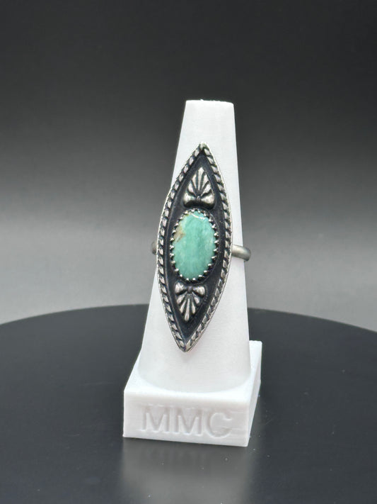 Nevada Turquoise Sterling Silver Ring - Tailor
