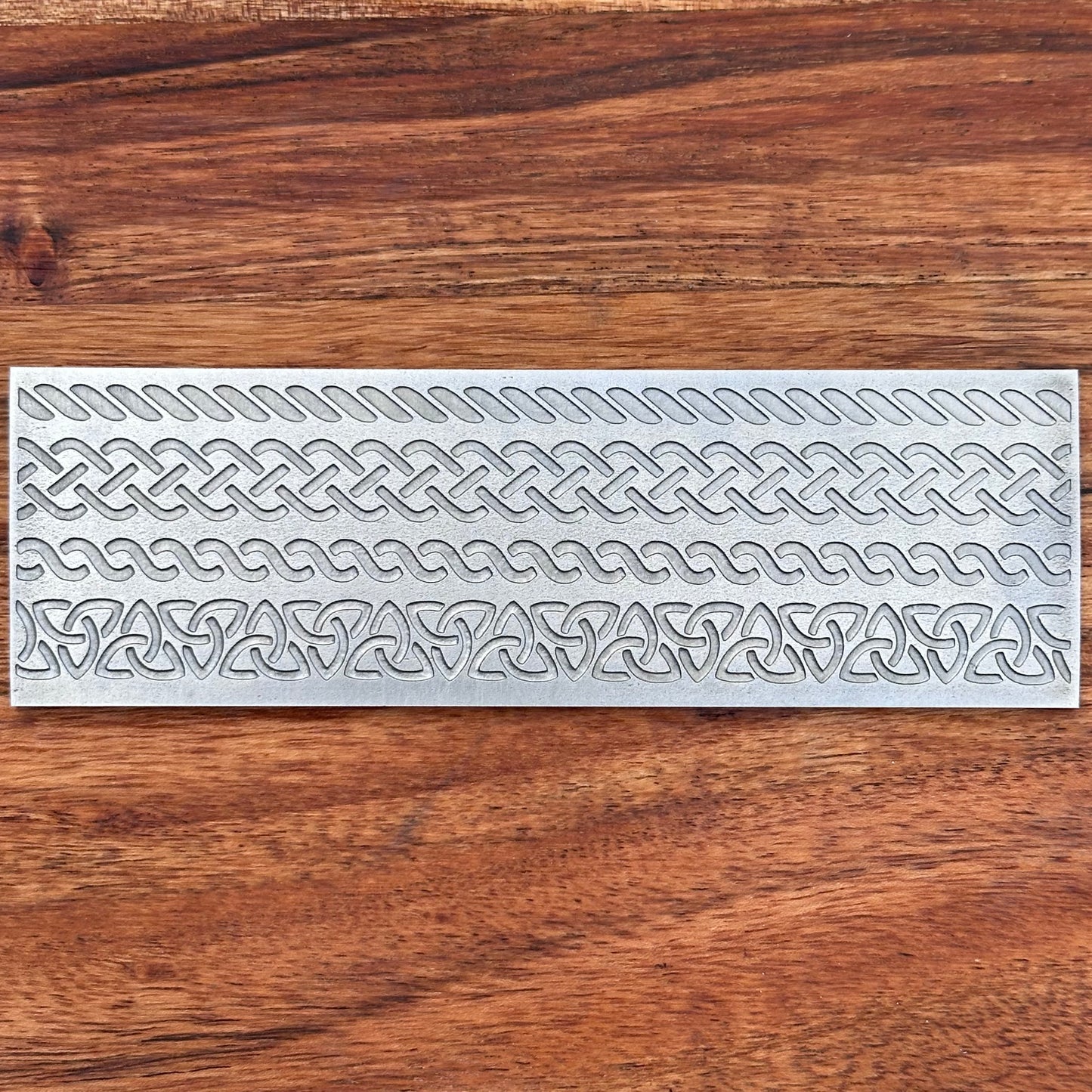 Steel Texture Plate for Rolling Mill, Hydraulic Press or Hand Hammering, Celtic, #SP043