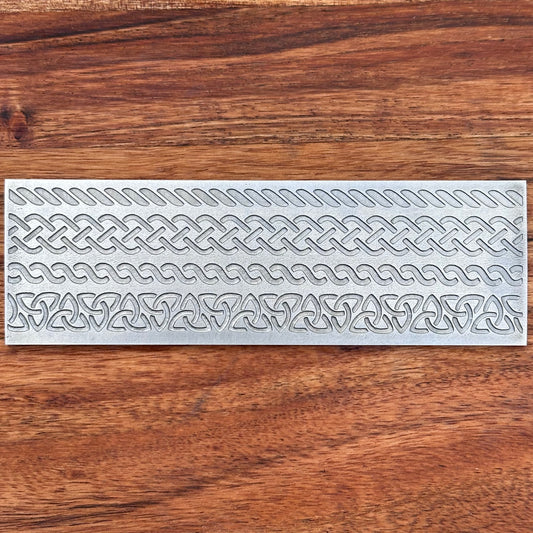 Steel Texture Plate for Rolling Mill, Hydraulic Press or Hand Hammering, Celtic, #SP043