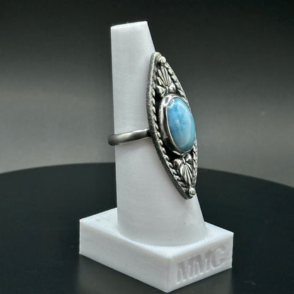 Larimar Sterling Silver Ring - Laura