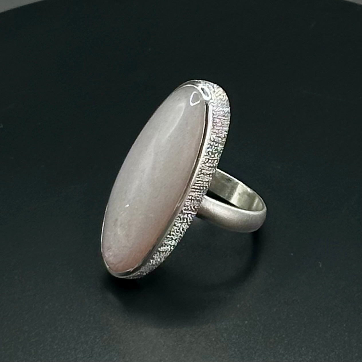 Grey Moonstone Sterling Silver Ring - Mary