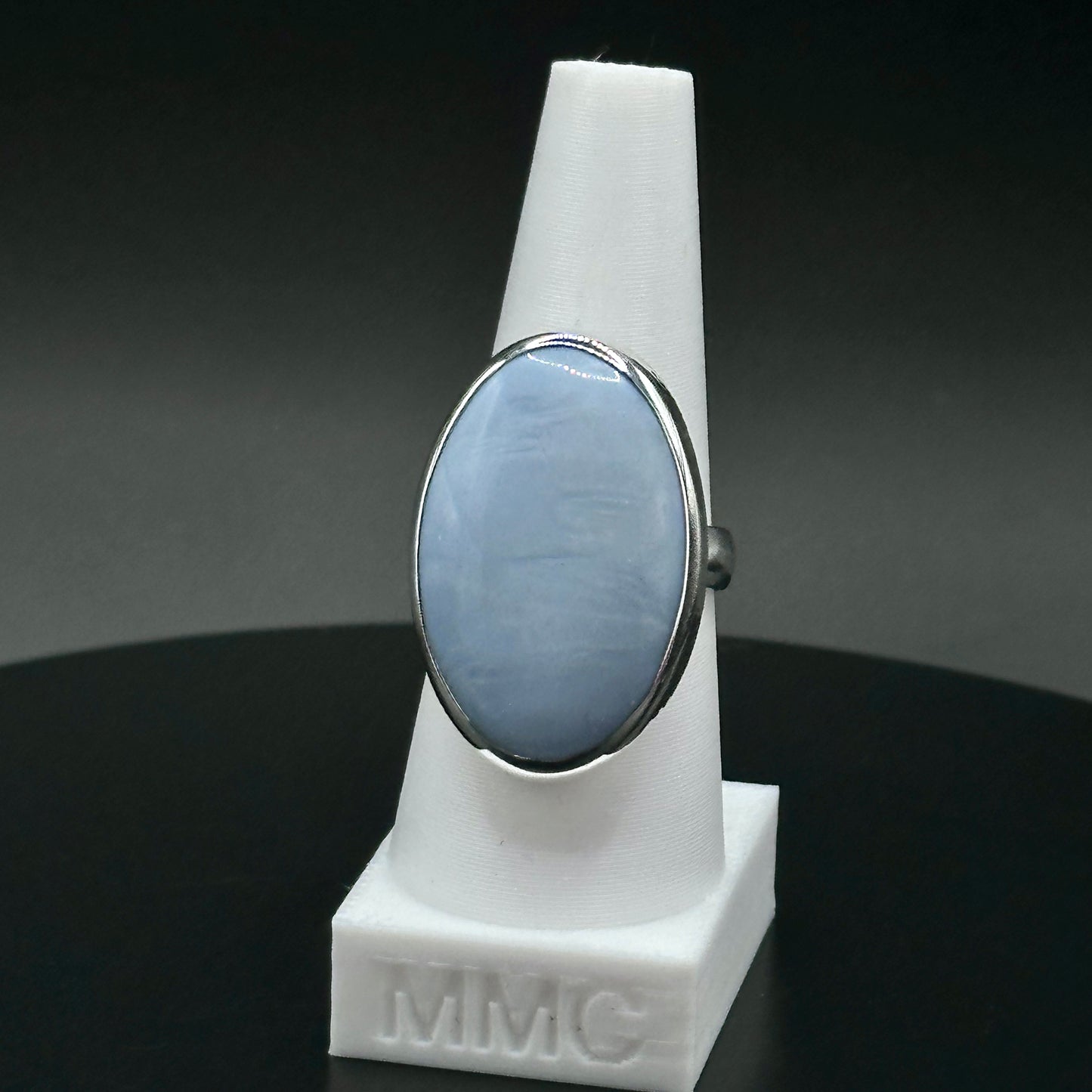 Owyhee Blue Opal Sterling Silver Ring - Ona