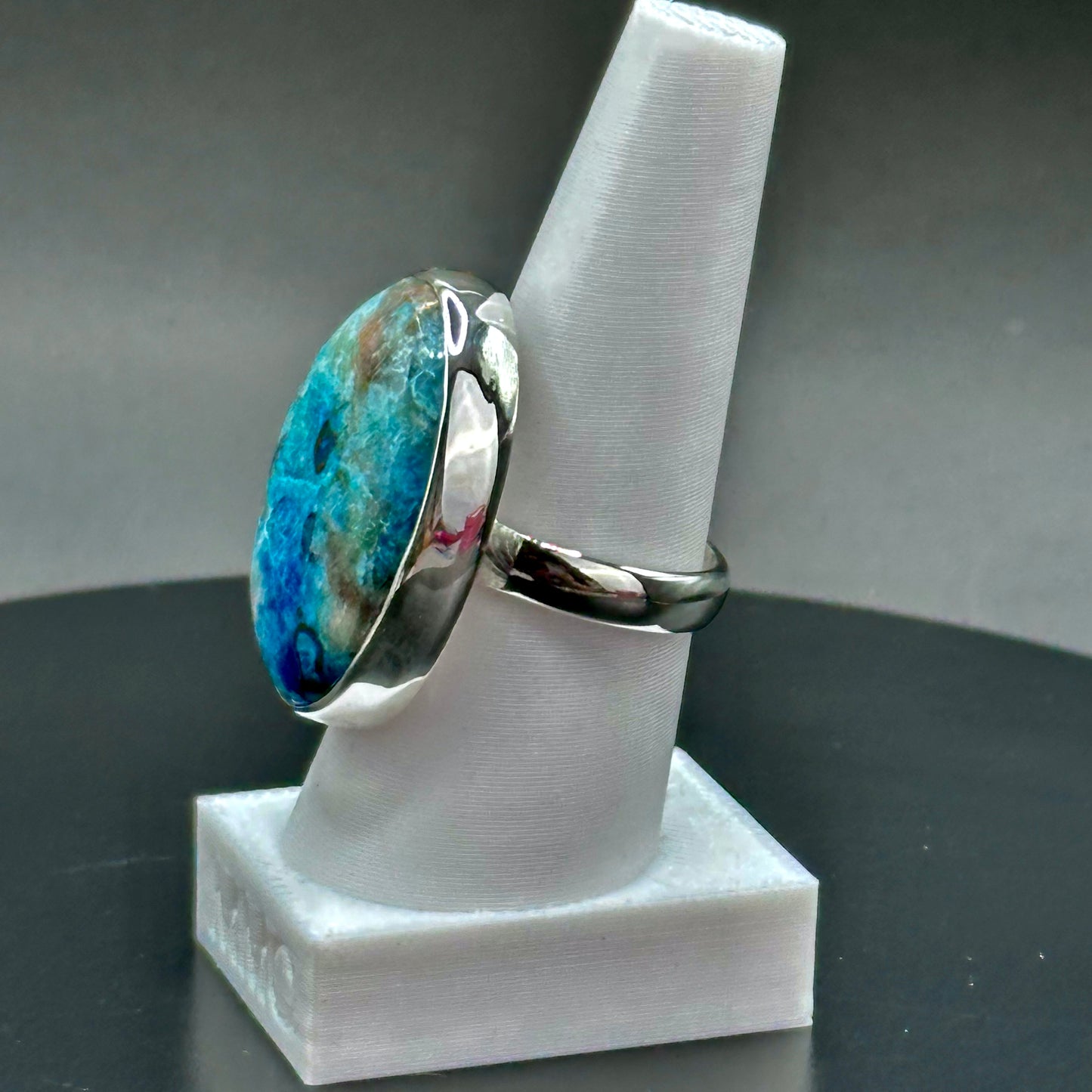Shattuckite Sterling Silver Ring - Sandra