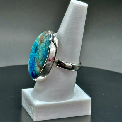 Shattuckite Sterling Silver Ring - Sandra