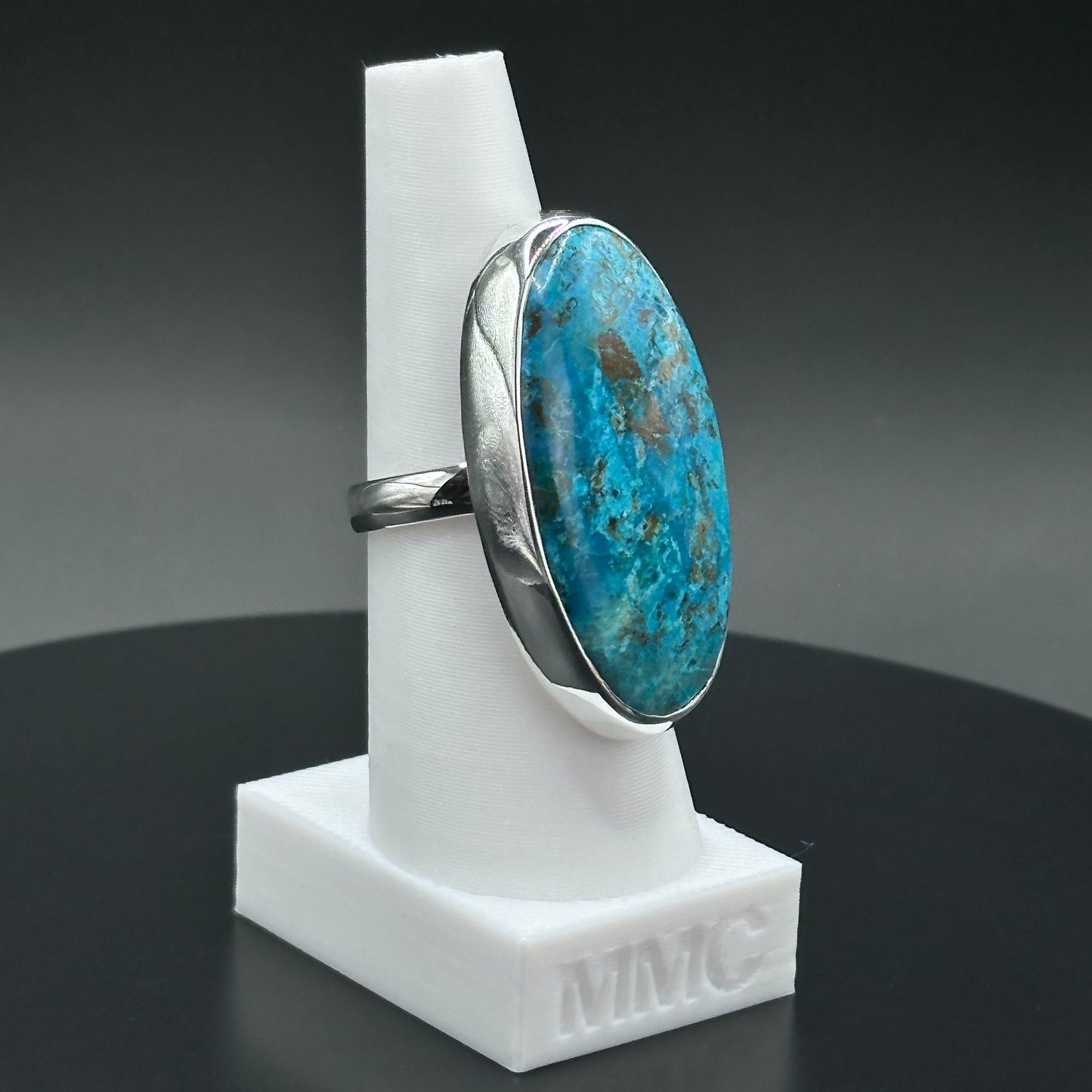 Shattuckite Sterling Silver Ring - Sara