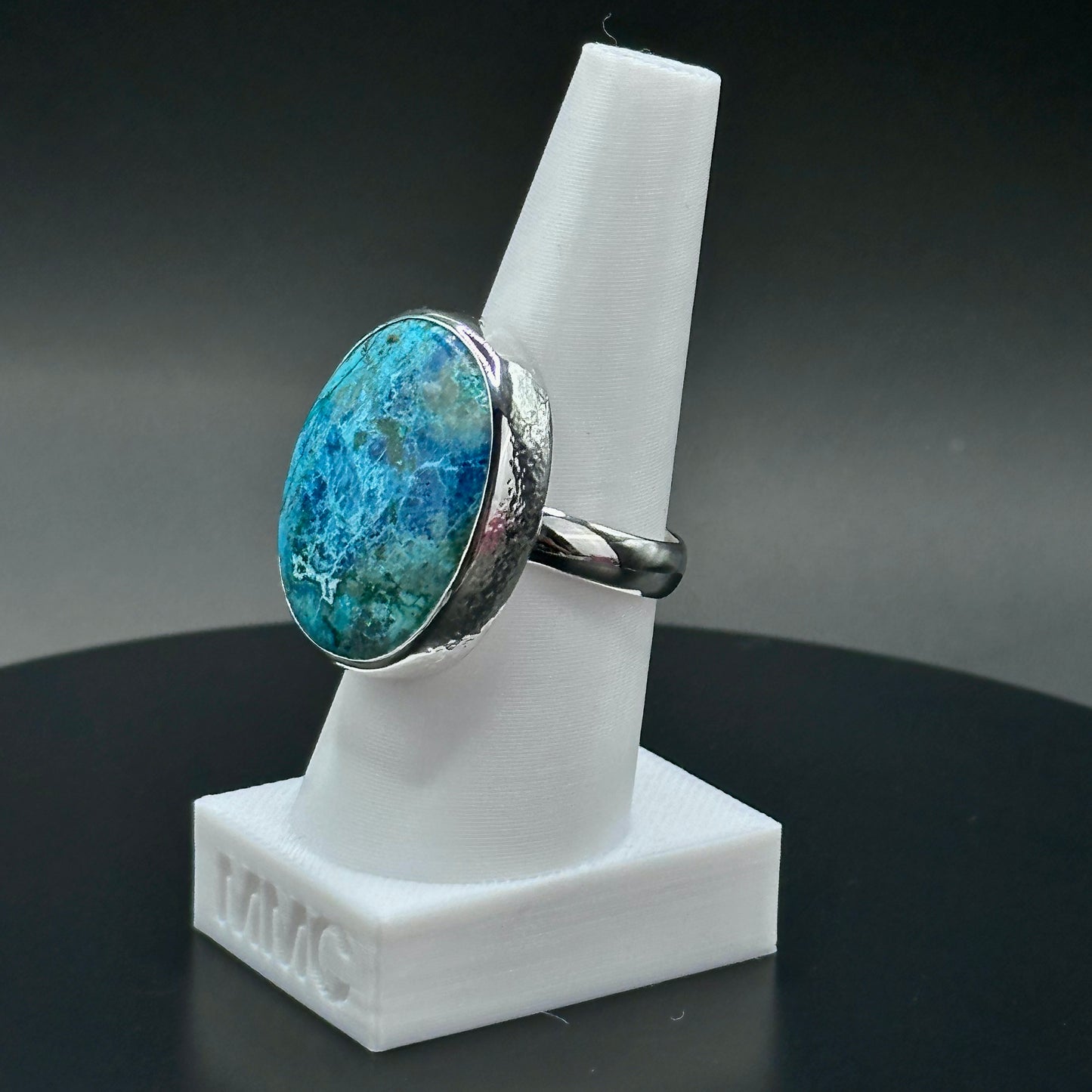 Shattuckite Sterling Silver Ring - Sofia