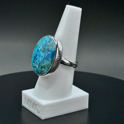 Shattuckite Sterling Silver Ring - Sofia
