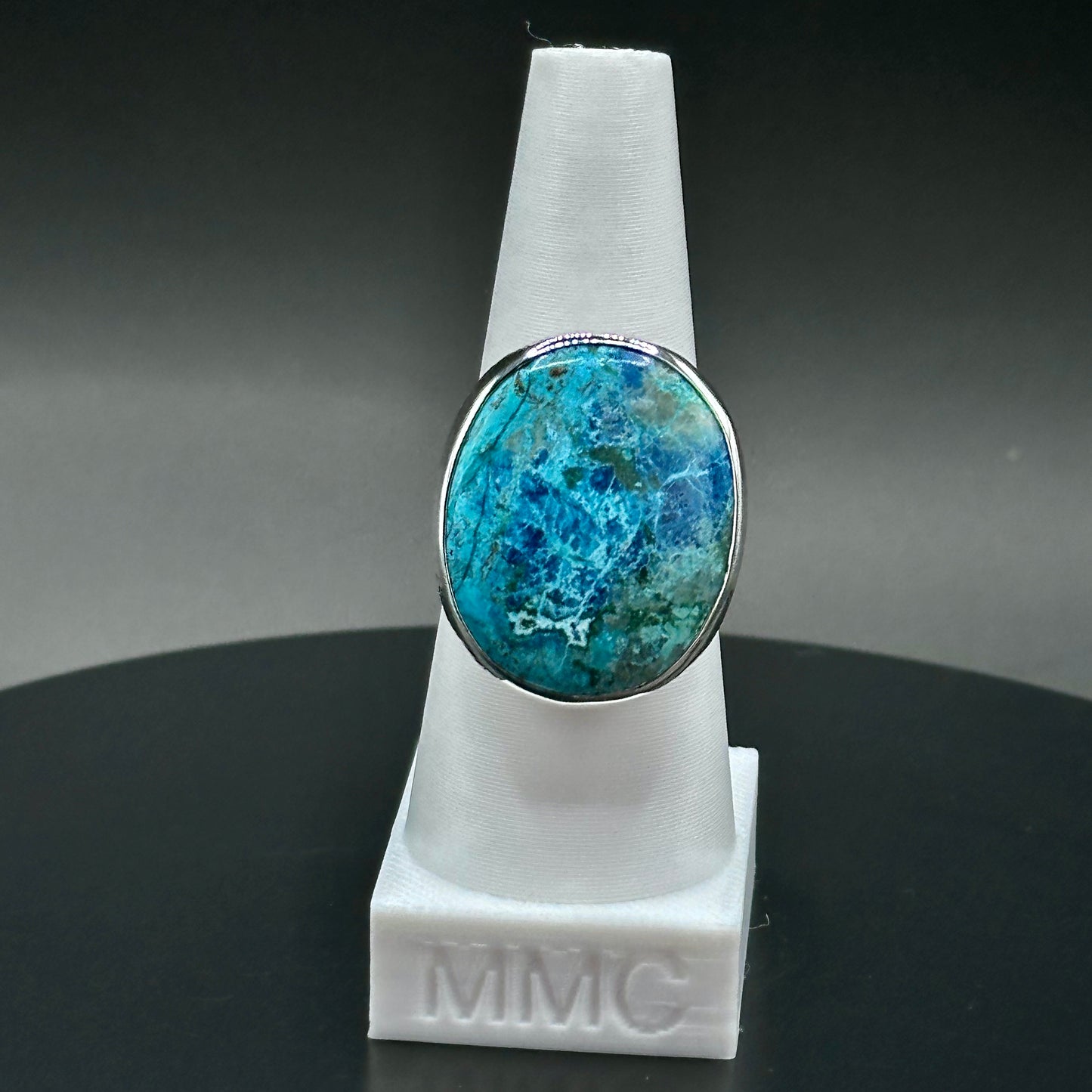 Shattuckite Sterling Silver Ring - Sofia