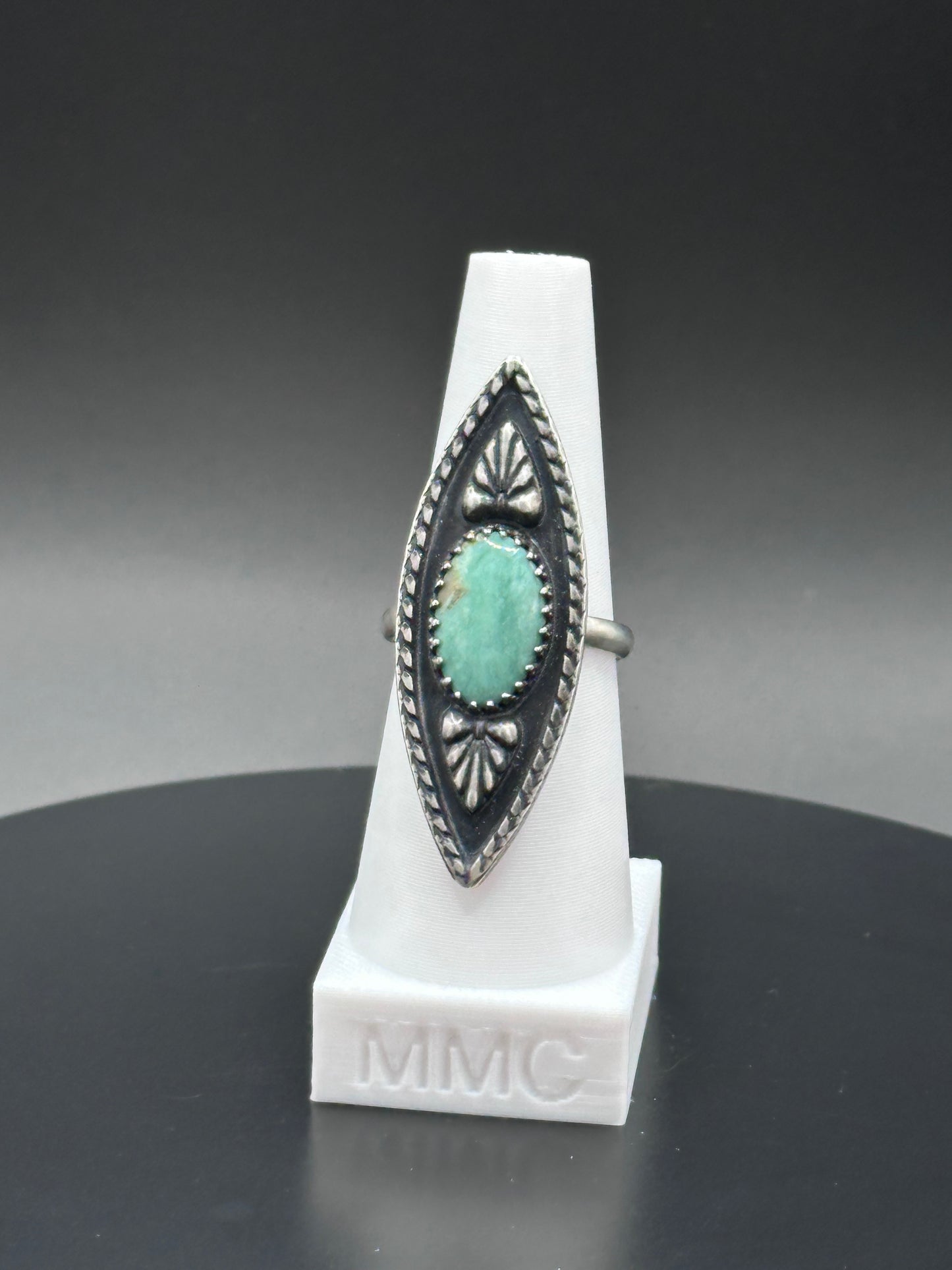 Nevada Turquoise Sterling Silver Ring - Tailor