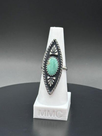 Nevada Turquoise Sterling Silver Ring - Tailor