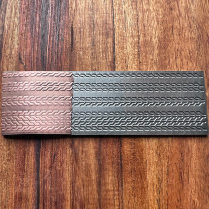 Steel Texture Plate for Rolling Mill, Hydraulic Press or Hand Hammering, Celtic, Chain, #SP036