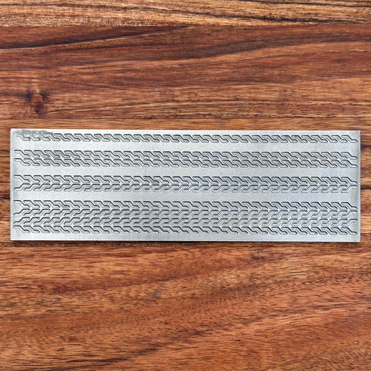 Steel Texture Plate for Rolling Mill, Hydraulic Press or Hand Hammering, Celtic, Chain, #SP036