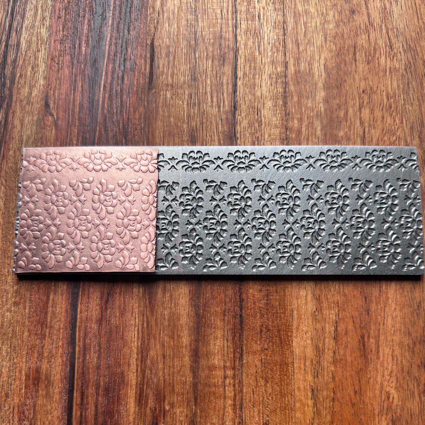 Steel Texture Plate for Rolling Mill, Hydraulic Press or Hand Hammering, Peony, #SP039