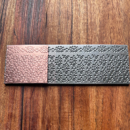 Steel Texture Plate for Rolling Mill, Hydraulic Press or Hand Hammering, Peony, #SP039