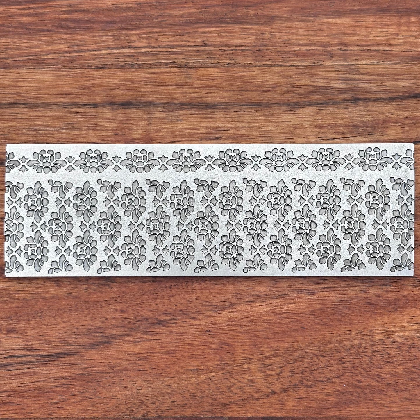 Steel Texture Plate for Rolling Mill, Hydraulic Press or Hand Hammering, Peony, #SP039