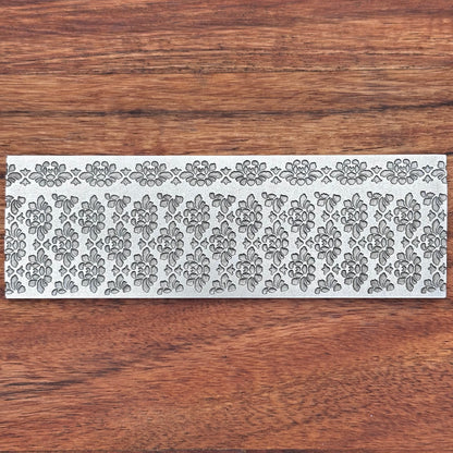 Steel Texture Plate for Rolling Mill, Hydraulic Press or Hand Hammering, Peony, #SP039