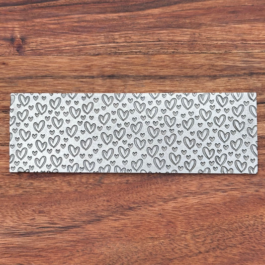 Steel Texture Plate for Rolling Mill, Hydraulic Press or Hand Hammering, Heart, #SP041