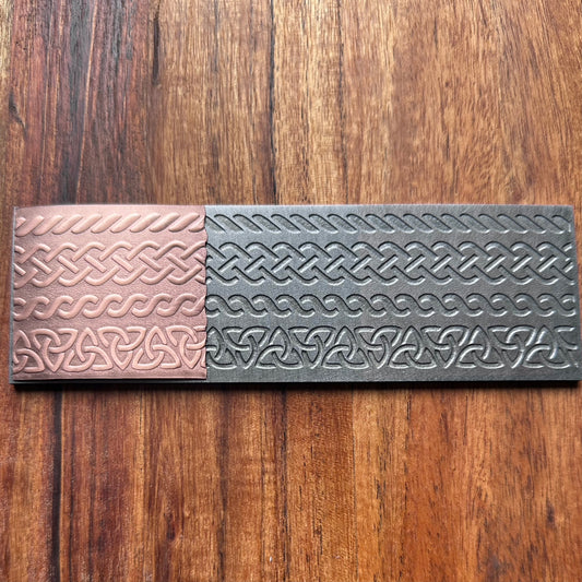 Steel Texture Plate for Rolling Mill, Hydraulic Press or Hand Hammering, Celtic, #SP043