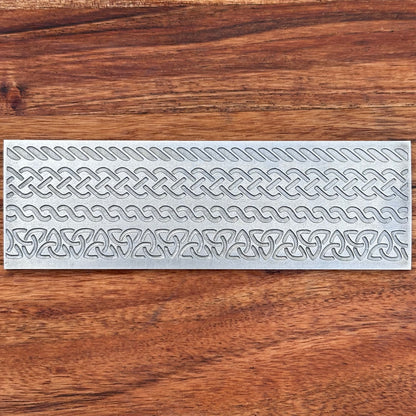 Steel Texture Plate for Rolling Mill, Hydraulic Press or Hand Hammering, Celtic, #SP043