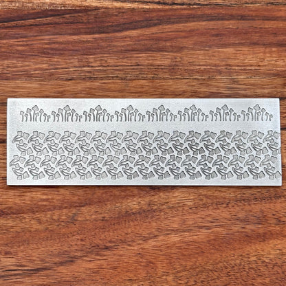 Steel Texture Plate for Rolling Mill, Hydraulic Press or Hand Hammering, Magic Mushroom, #SP059