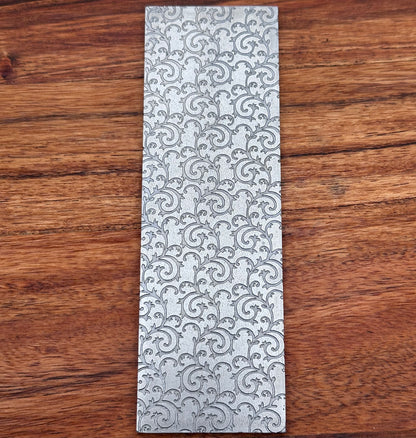 Steel Texture Plate for Rolling Mill, Hydraulic Press or Hand Hammering, Vine Leaf, #SP063