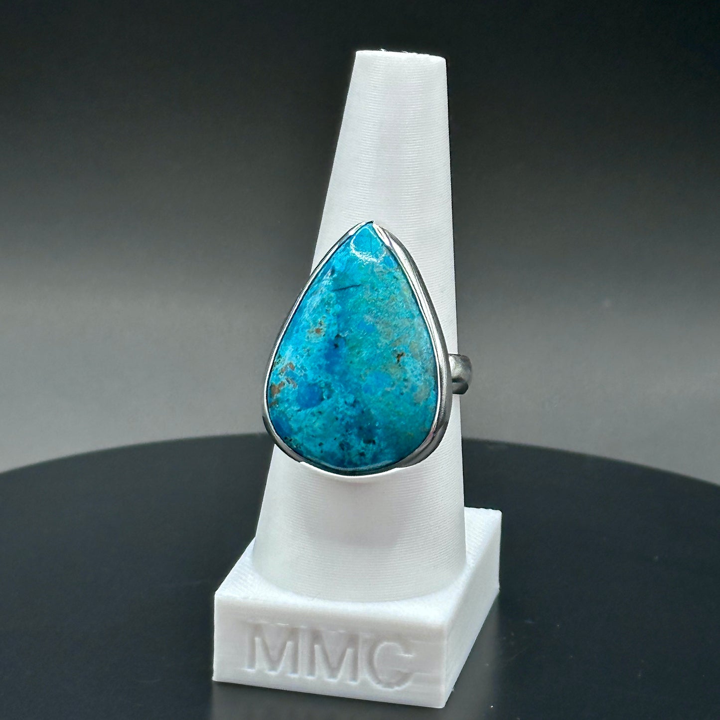 Shattuckite Sterling Silver Ring - Stella